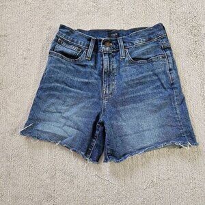 3/$15 J. Crew Factory 5" Inseam Denim Blue Cut Off Shorts Size 26